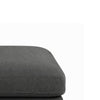 Fabric Upholstered Wooden Ottoman with Loose Cushion Seat and Small Feet Dark Gray - 551326 CCA-551326