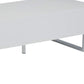 Contemporary Storage Coffee Table With Metallic Base Glossy White - 705698 CCA-705698