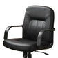 Medium Back Office Leather Chair Black CCA-800049