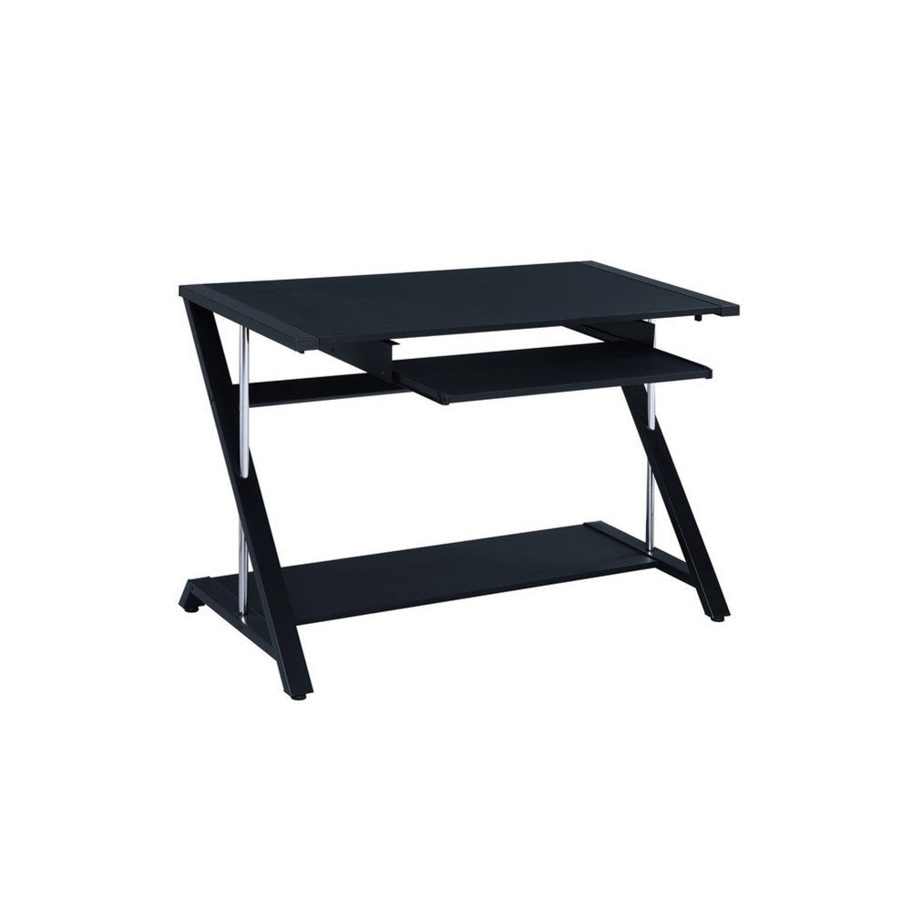 Exquisite Contemporary Computer Desk Black By Casagear Home CCA-800222