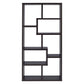 Contemporary Asymmetrical Cube Bookcase Brown CCA-800264