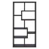 Contemporary Asymmetrical Cube Bookcase Brown CCA-800264