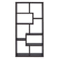 Contemporary Asymmetrical Cube Bookcase Brown CCA-800264