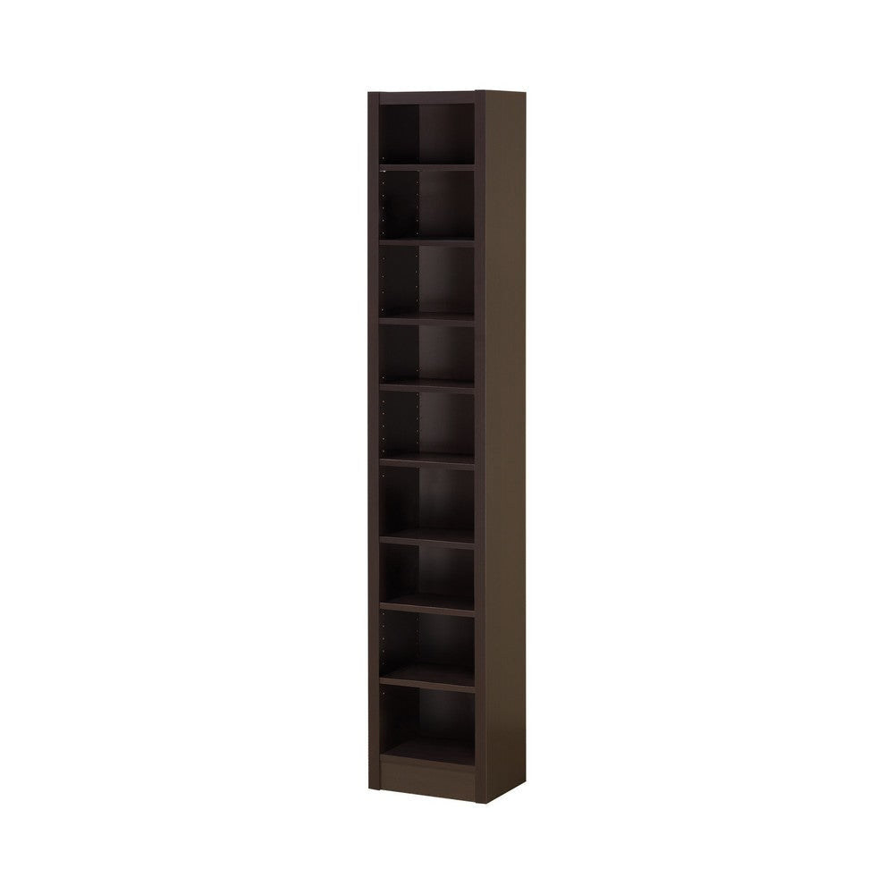 Glimmering Brown Narrow Wooden bookcase CCA-800285