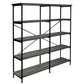 Olga 63 Inch Industrial 4 Tier Bookshelf Particleboard Metal Frame Gray Black - BM159421 BM159421