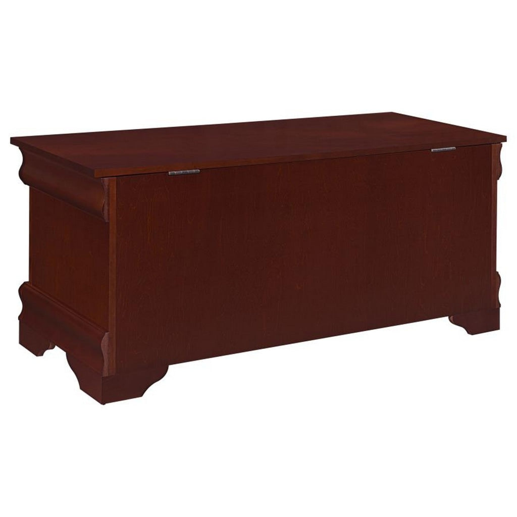 Traditional Style Wooden Cedar Chest Brown By Casagear Home BM159219