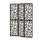 Intricate Mosaic Cutouts Folding Screen Black CCA-900092