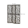 Intricate Mosaic Cutouts Folding Screen Black CCA-900092