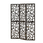 Intricate Mosaic Cutouts Folding Screen Black CCA-900092