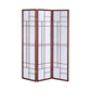 Classic 3 Panel Wooden Folding Screen Brown CCA-900110