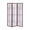 Classic 3 Panel Wooden Folding Screen Brown CCA-900110