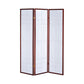 Classic 3 Panel Wooden Folding Screen Brown CCA-900110