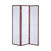 Classic 3 Panel Wooden Folding Screen Brown CCA-900110