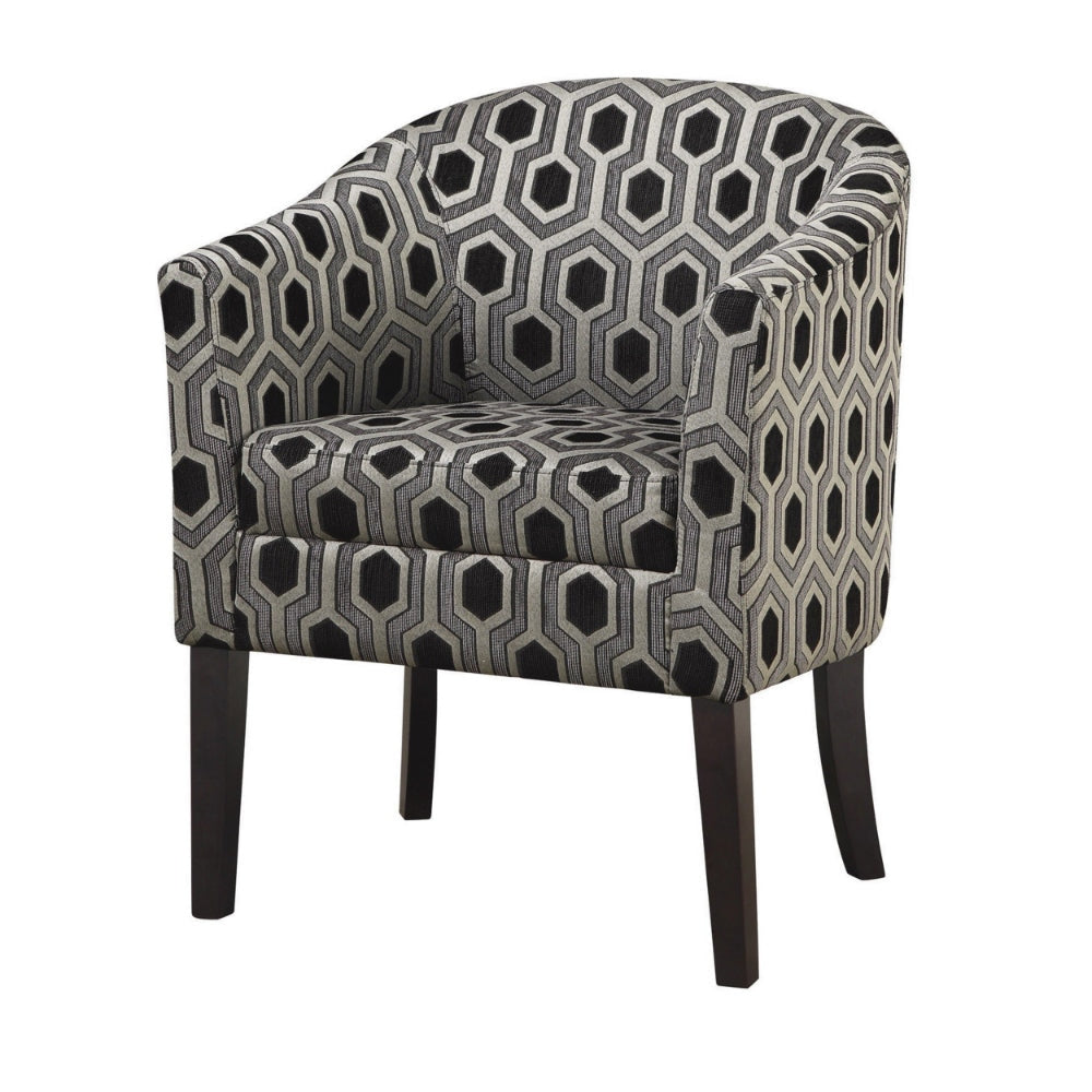 Space Adorner Accent Chair Gray/Black CCA-900435