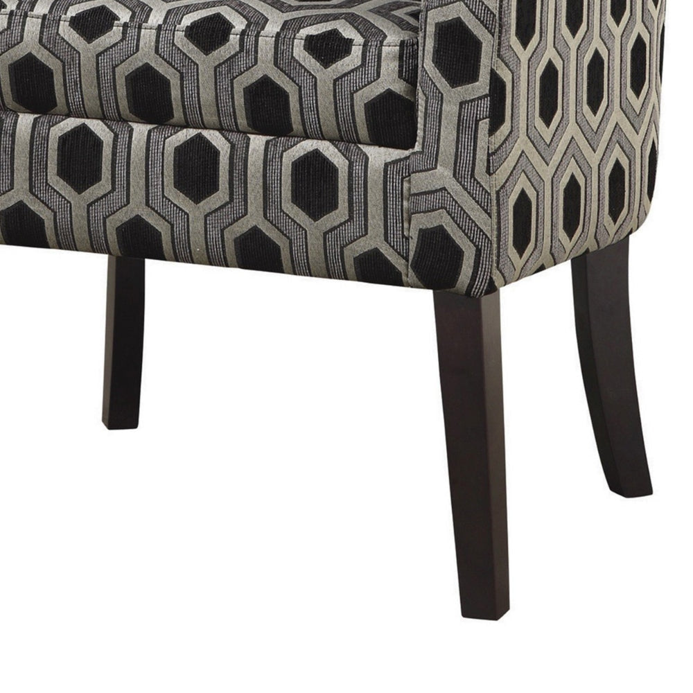 Space Adorner Accent Chair Gray/Black CCA-900435