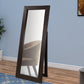 72" Cheval Transitional Floor Mirror, Cappuccino