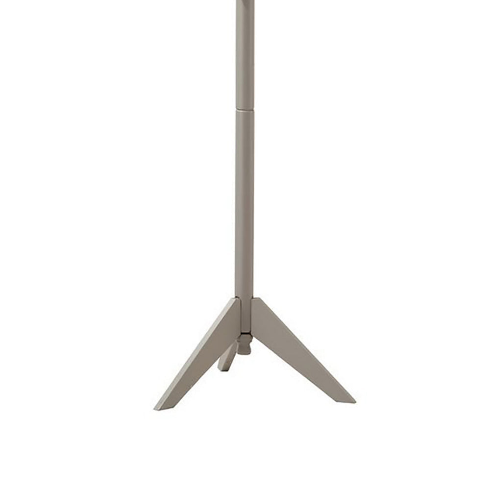 Well-made Metal Coat Rack with Six Pegs Gray CCA-900632