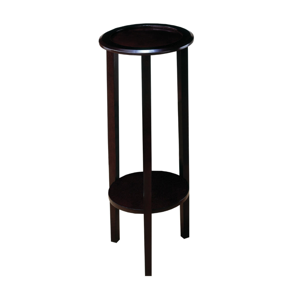 Elegant Plant Stand With Round Top Brown By Coaster CCA-900936