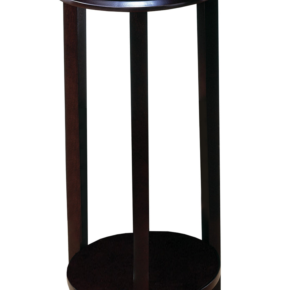 Elegant Plant Stand With Round Top Brown By Coaster CCA-900936