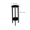 Elegant Plant Stand With Round Top Brown By Coaster CCA-900936