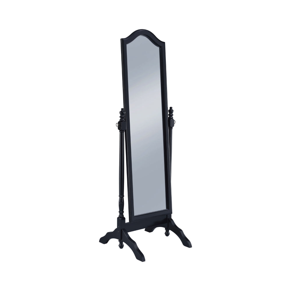 Artistically Charmed Cheval Mirror With Arched Top Black By Coaster CCA-950801