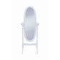 Traditional Oval Shaped Cheval Mirror White By Coaster CCA-950802