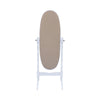 Traditional Oval Shaped Cheval Mirror White By Coaster CCA-950802