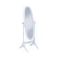 Traditional Oval Shaped Cheval Mirror White By Coaster CCA-950802