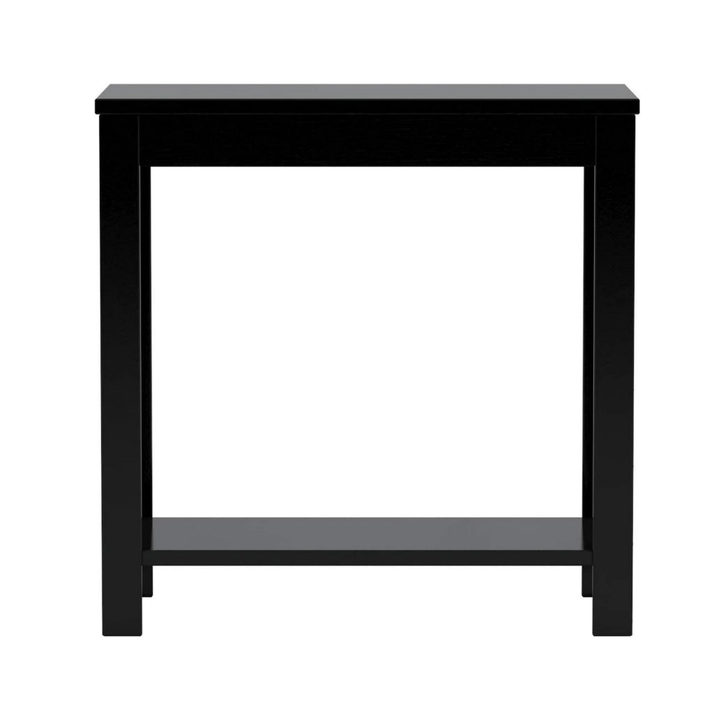 Minimalistic designed Wooden Chairside Table Black By Casagear Home CWM-7710-BK