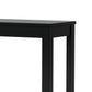 Minimalistic designed Wooden Chairside Table Black By Casagear Home CWM-7710-BK