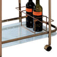 Tiana Contemporary Serving Cart In Champagne Finish By Casagear Home FOA-CM-AC235