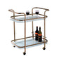 Tiana Contemporary Serving Cart In Champagne Finish By Casagear Home FOA-CM-AC235