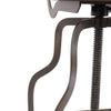 Isla Industrial Style Wooden Swivel Bar Stool With Metal Base Gray and Brown by Casagear Home FOA-CM-BR6233A