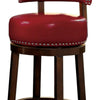 Shirley Contemporary 29’’ Barstool With pu Cushion Red Finish Set of 2 By Casagear Home FOA-CM-BR6251RD-29-2PK