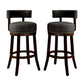 Lynsey Contemporary 29’’Barstool With linen Cushion Gray Finish Set of 2 By Casagear Home FOA-CM-BR6252GY-29-2PK