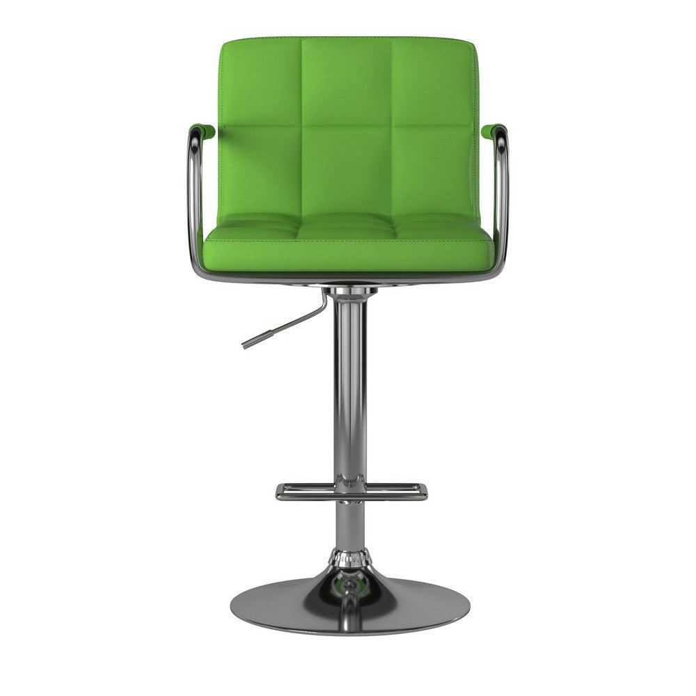 Corfu Contemporary Bar Stool With Arm By Casagear Home FOA-CM-BR6917GR