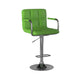 Corfu Contemporary Bar Stool With Arm By Casagear Home FOA-CM-BR6917GR