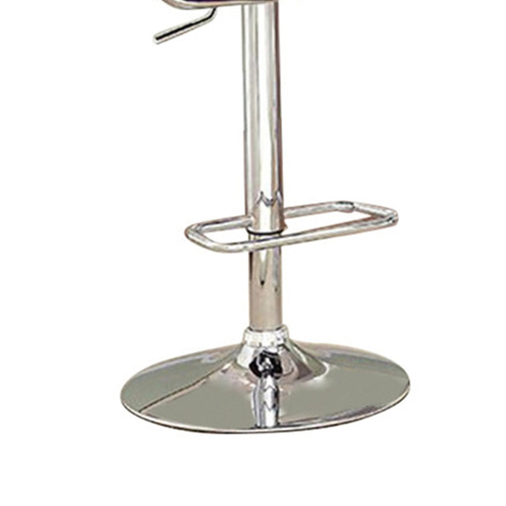 Corfu Contemporary Bar Stool With Arm In Purple By Casagear Home FOA-CM-BR6917PR