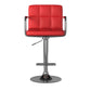 Corfu Contemporary Bar Stool With Arm In Red By Casagear Home FOA-CM-BR6917RD