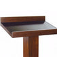 Wooden Bookstand with Pedestal Support and Block Base Espresso Brown By Casagear Home FOA-CM-CAT045