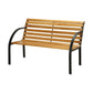 Dumas Transitional Style Patio Bench Natural Oak By Casagear Home FOA-CM-OB1805