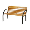 Dumas Transitional Style Patio Bench Natural Oak By Casagear Home FOA-CM-OB1805