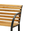 Dumas Transitional Style Patio Bench Natural Oak By Casagear Home FOA-CM-OB1805