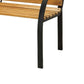 Dumas Transitional Style Patio Bench Natural Oak By Casagear Home FOA-CM-OB1805