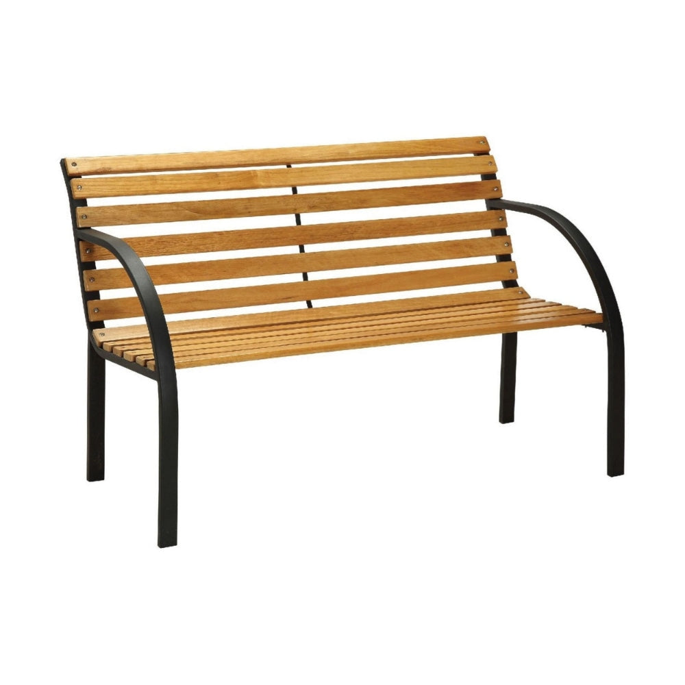 Dumas Transitional Style Patio Bench Natural Oak By Casagear Home FOA-CM-OB1805