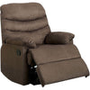 Plesant Valley Transitional Recliner Chair With Microfiber, Brown By Casagear Home