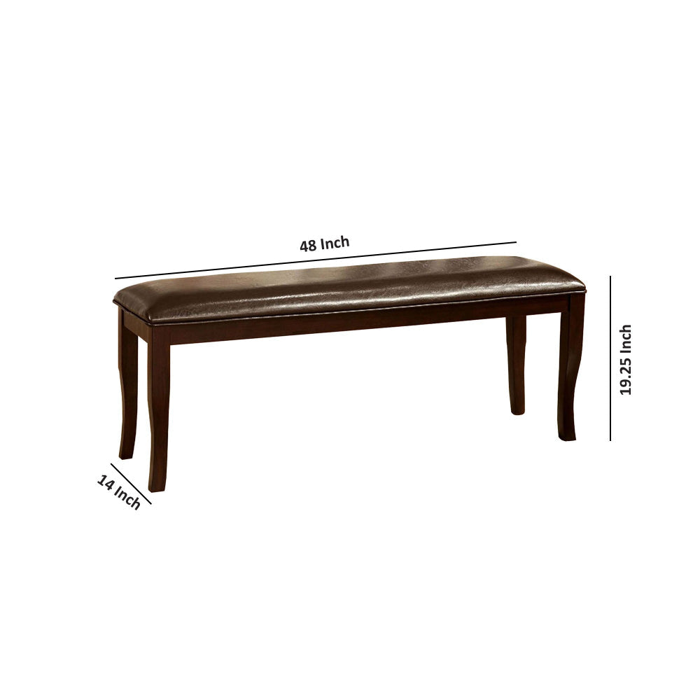 Woodside Ii Transitional Bench Espresso By Casagear Home FOA-CM3024BN