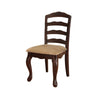 Townsville Cottage Side Chair Dark Walnut Finish Set of 2 By Casagear Home FOA-CM3109SC-DK-2PK