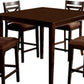 Weston I Dining Table Set Espresso-Casagear Home By Casagear Home FOA-CM3400PT-5PK