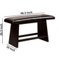 Hurley Modern Style Counter Hight Bench Black By Casagear Home FOA-CM3433PBN